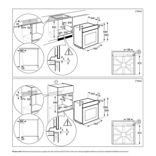 Electrolux 伊萊克斯 KOHGH00XA 60厘米 72公升 嵌入式多功能焗爐